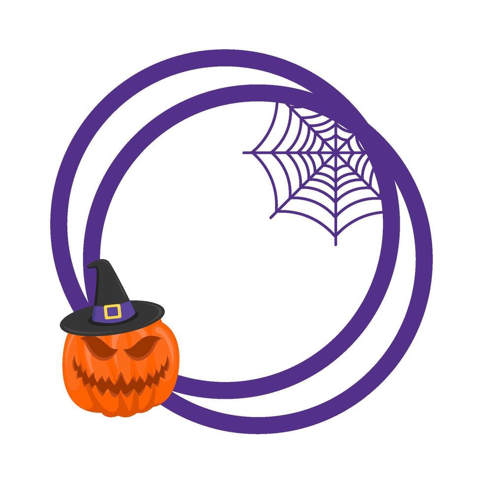 Illustration of Halloween frame vector