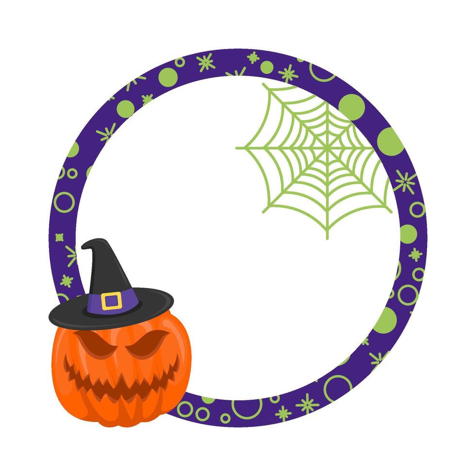 Illustration of Halloween frame vector