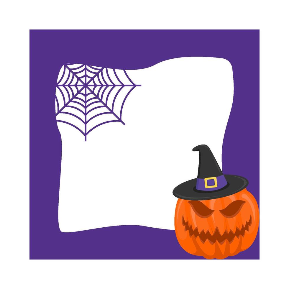 Illustration of Halloween frame vector