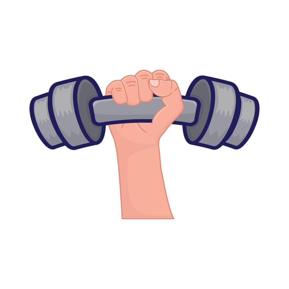 Illustration of barbell vector