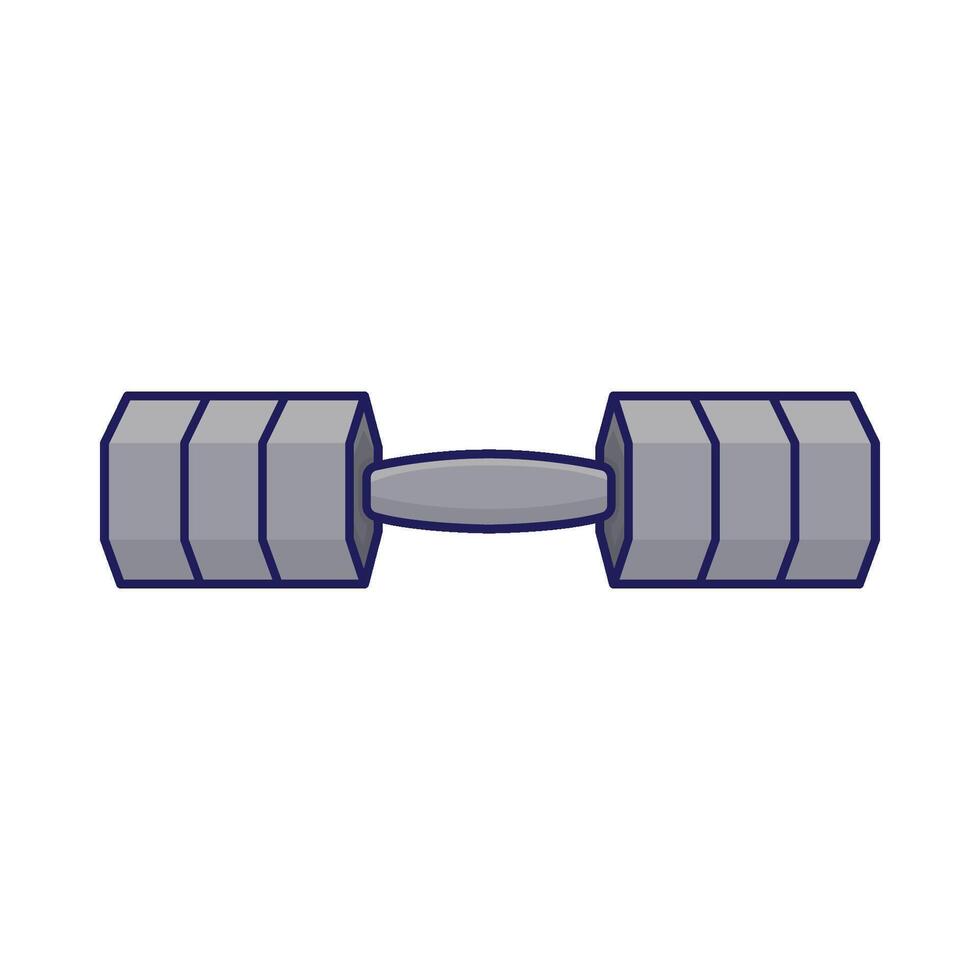 ilustración de barra con pesas vector