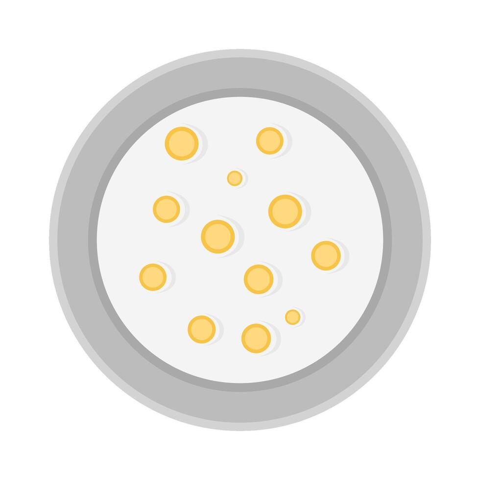 cereal in bowl illustration vector