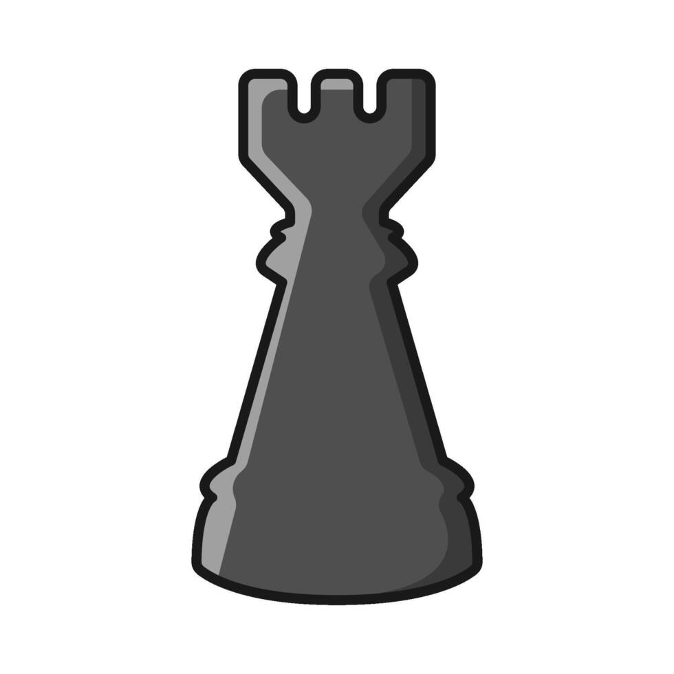 rook chess illustration vector