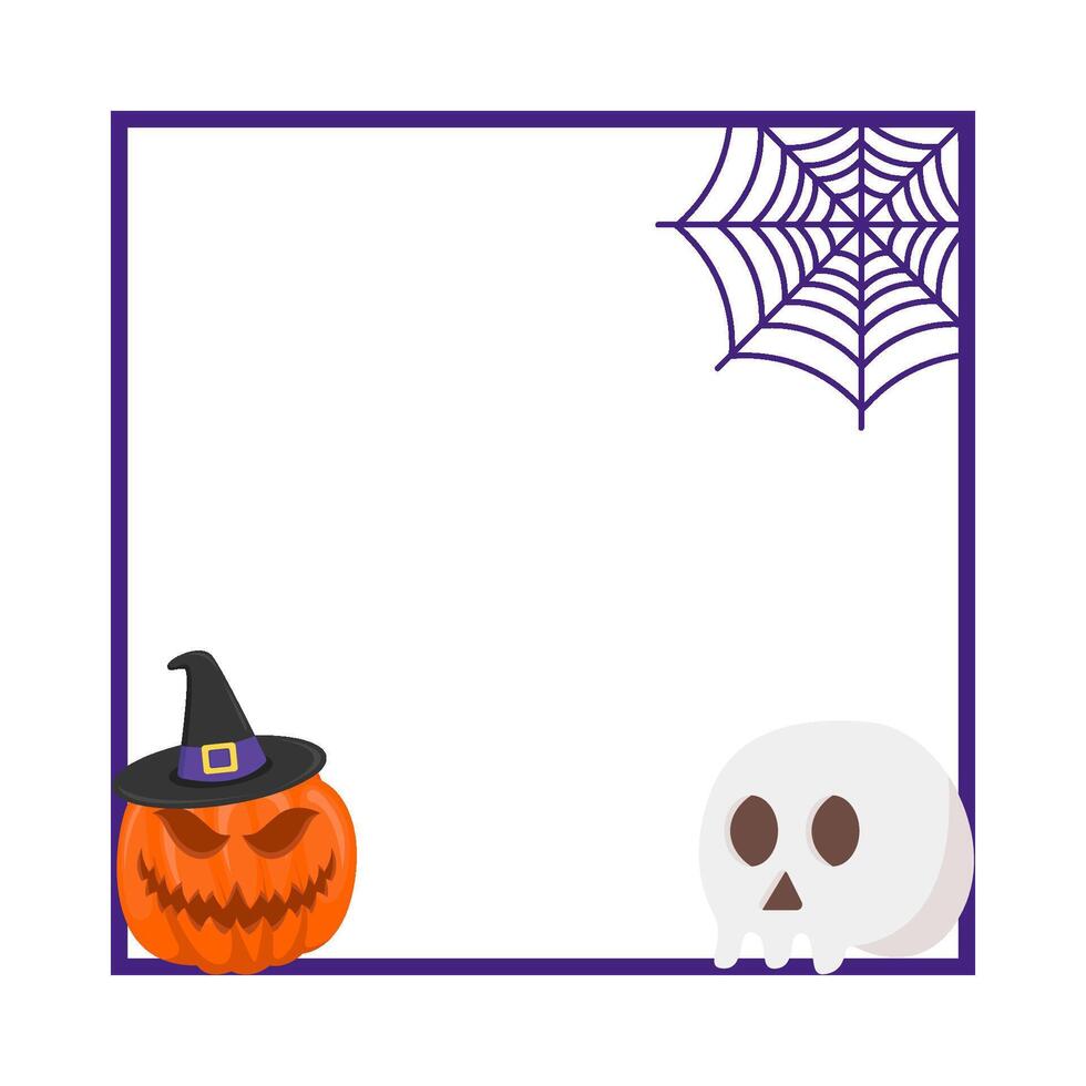 Illustration of Halloween frame vector