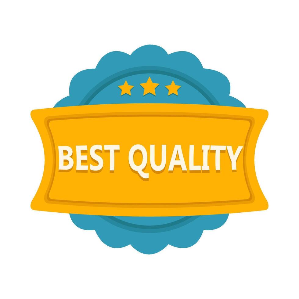 best quality badge stamp illustration vector