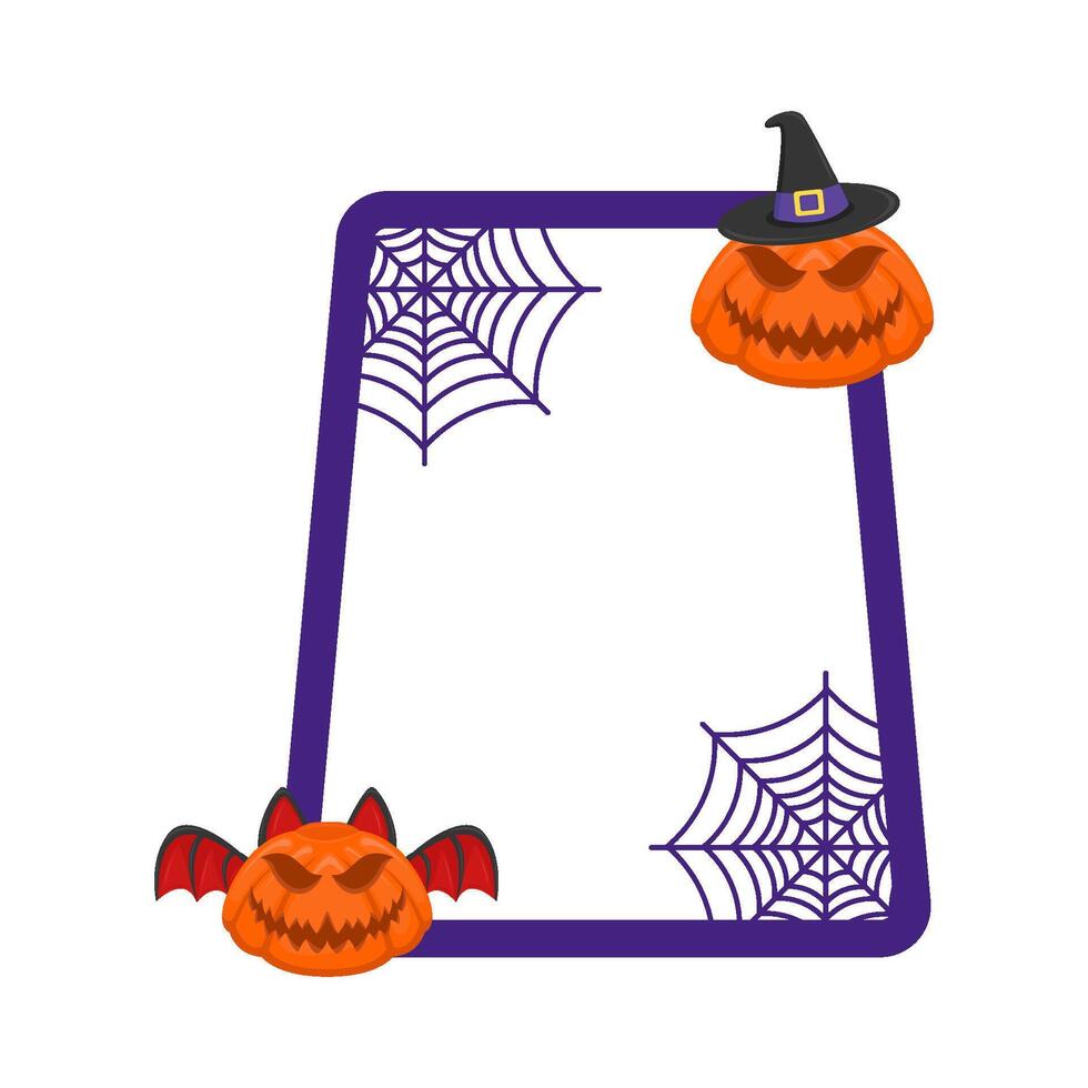 Illustration of Halloween frame vector