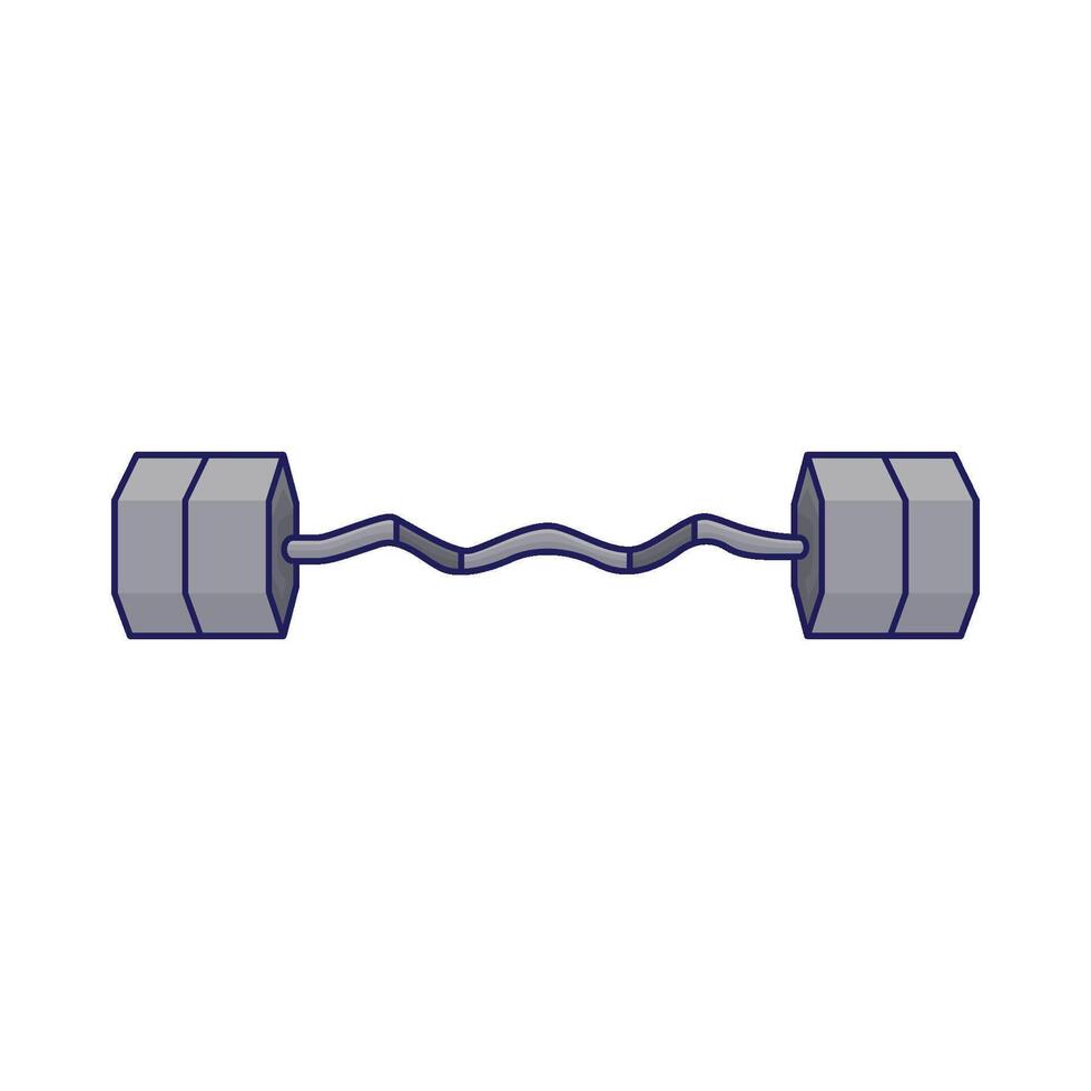 Illustration of barbell vector