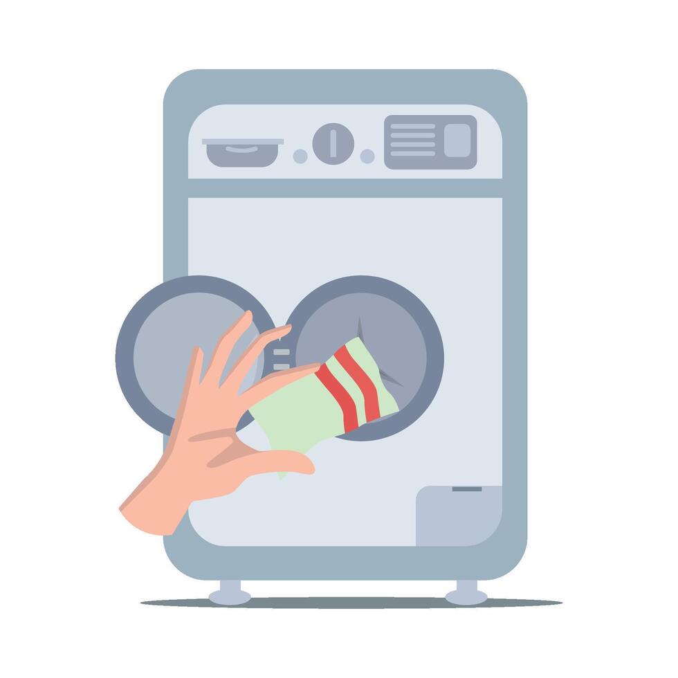 Illustration of washing machine vector