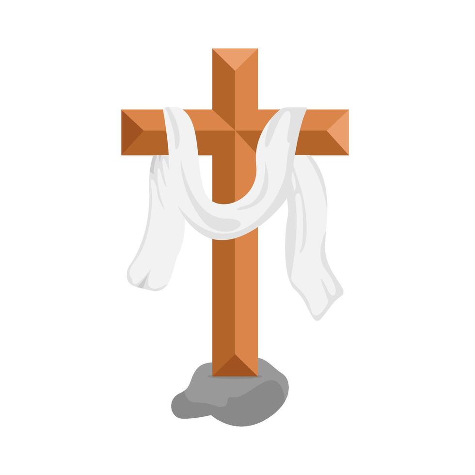 christian cross religious  illustration vector