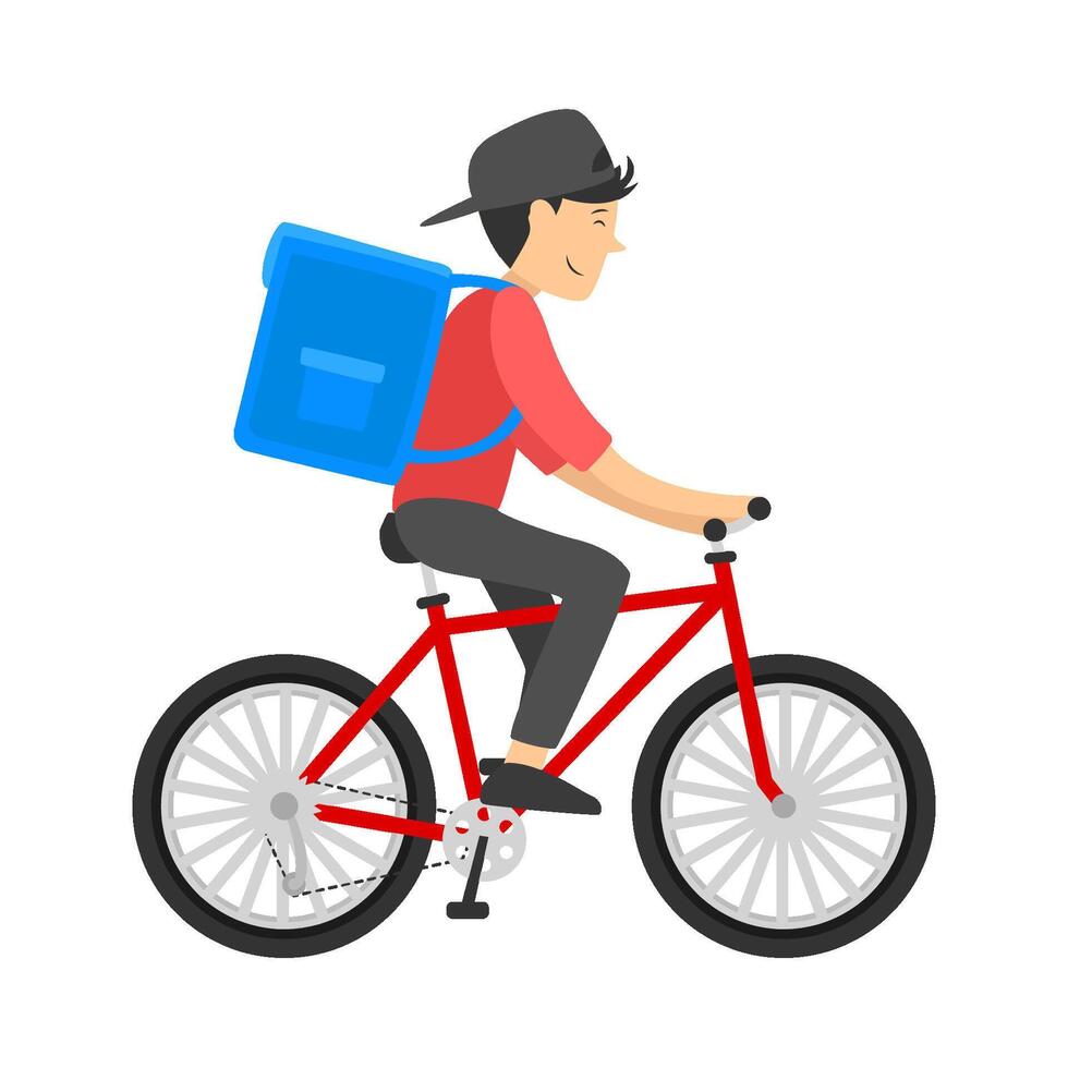 people ride bicycles illustration vector