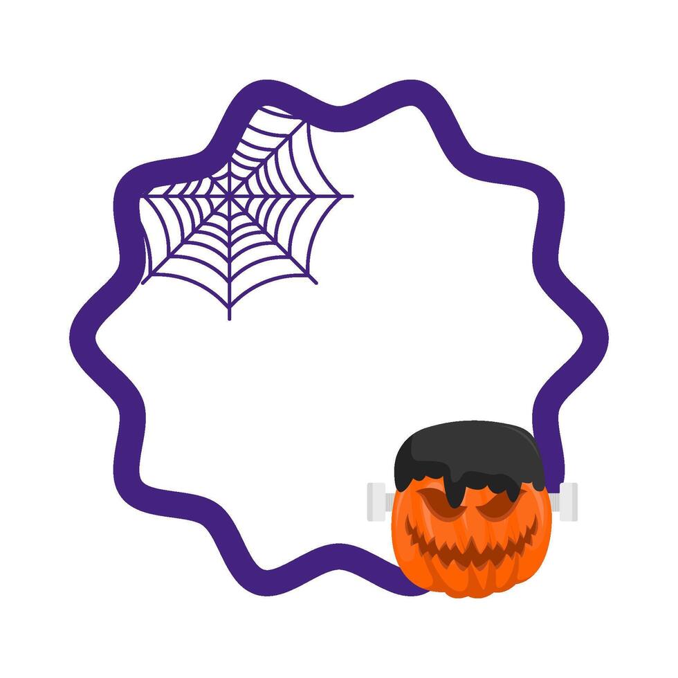 Illustration of Halloween frame vector