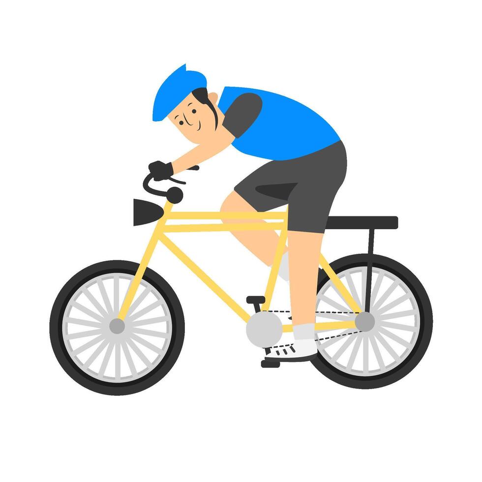 sport people riding bicycles illustration vector