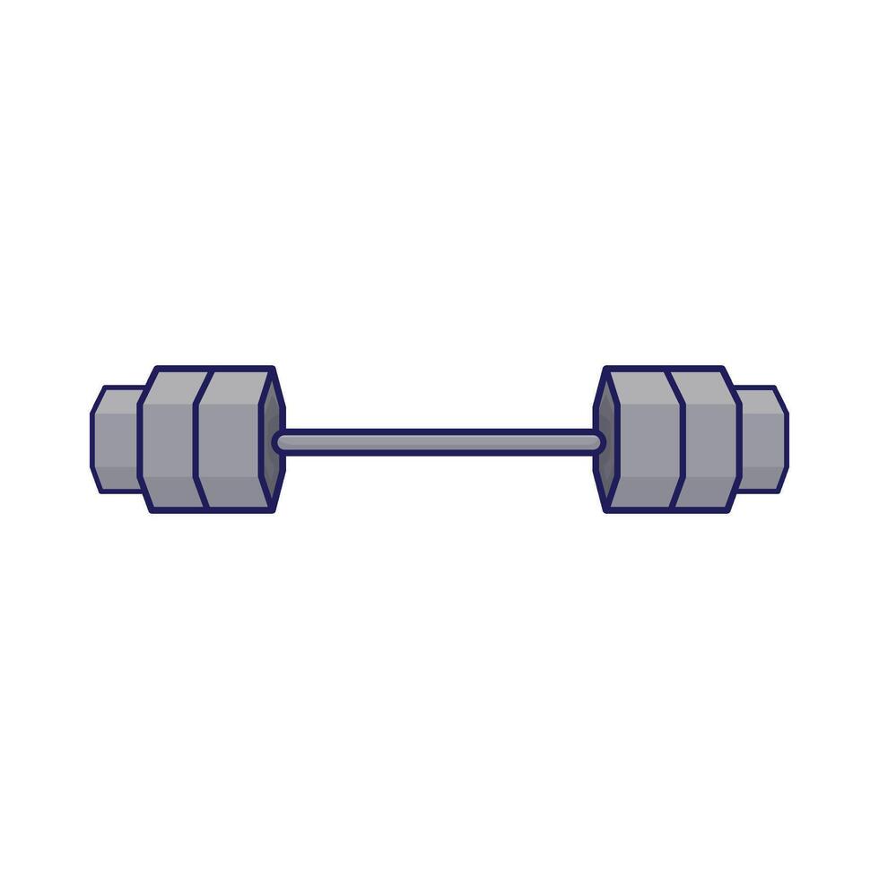 Illustration of barbell vector