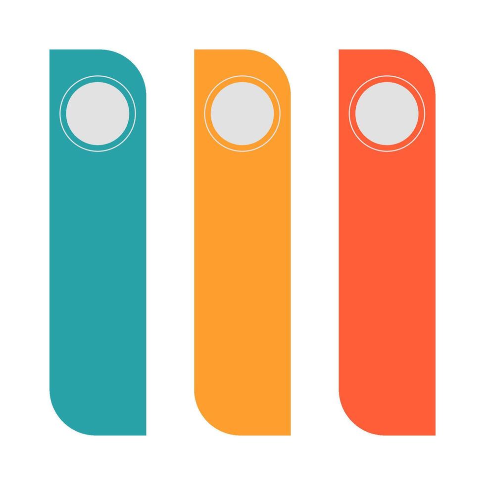infographic label box colored illustration vector
