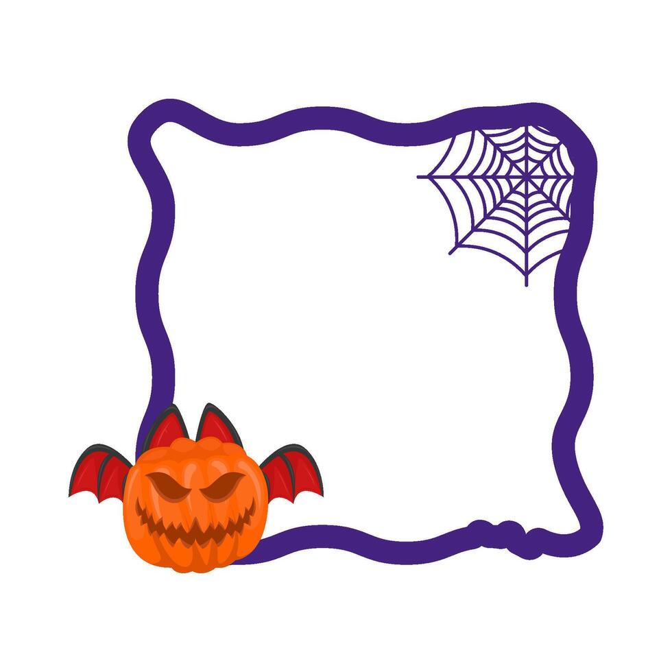 Illustration of Halloween frame vector