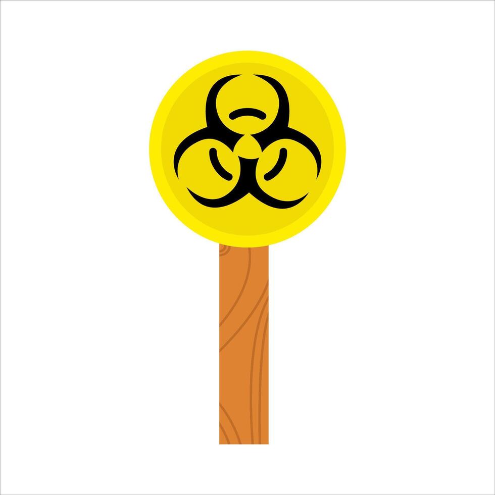 radiation board illustration vector