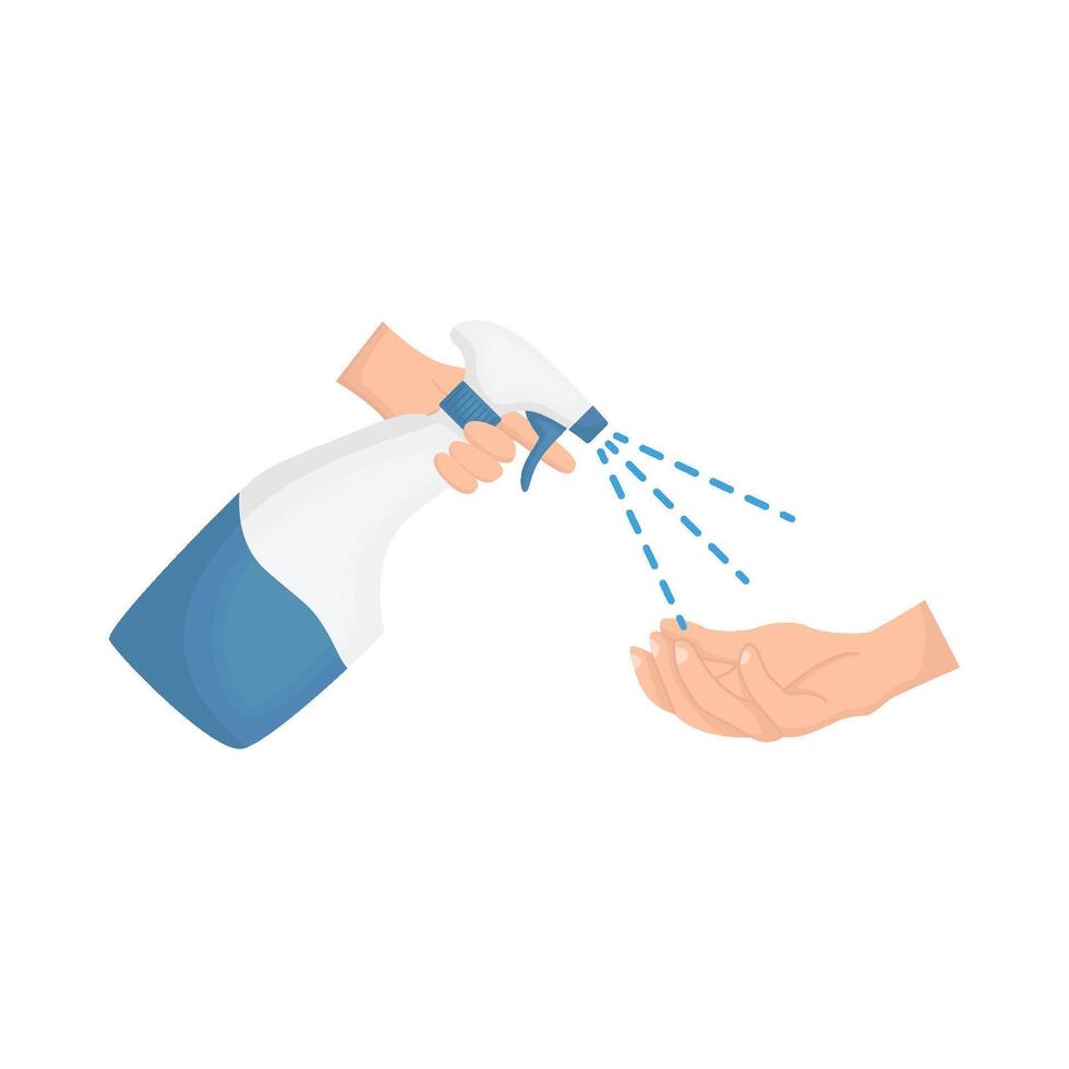 Illustration of spray bottle vector