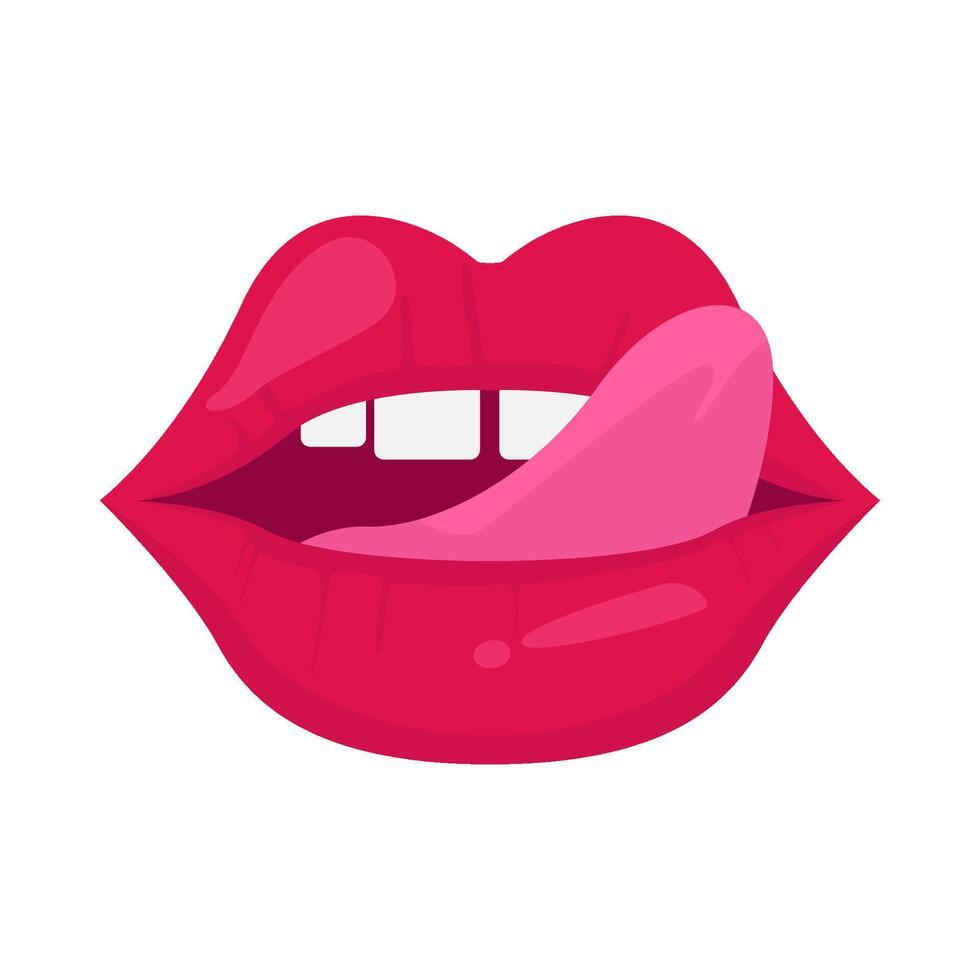 labios mujer ilustración vector