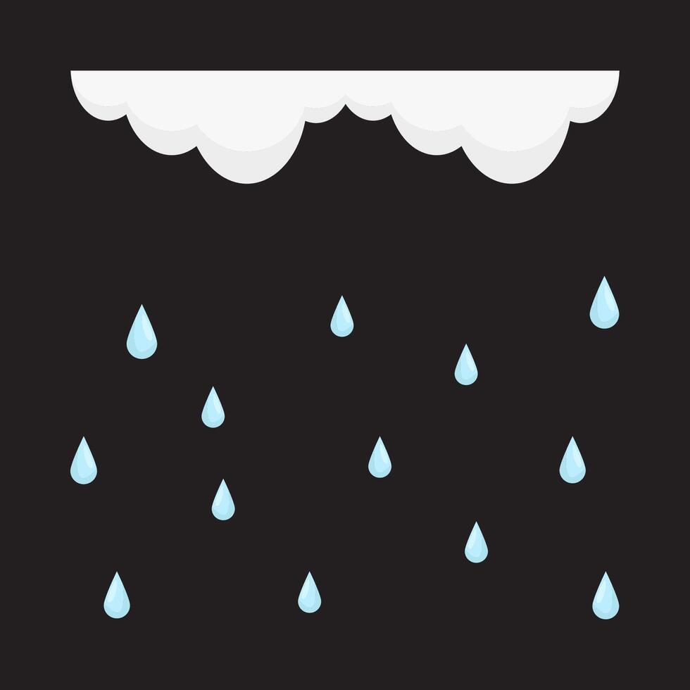 cloud rain illustration vector