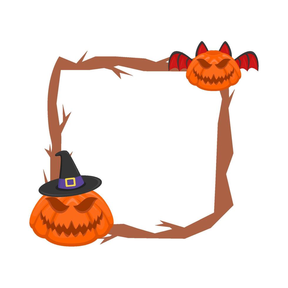 Illustration of Halloween frame vector