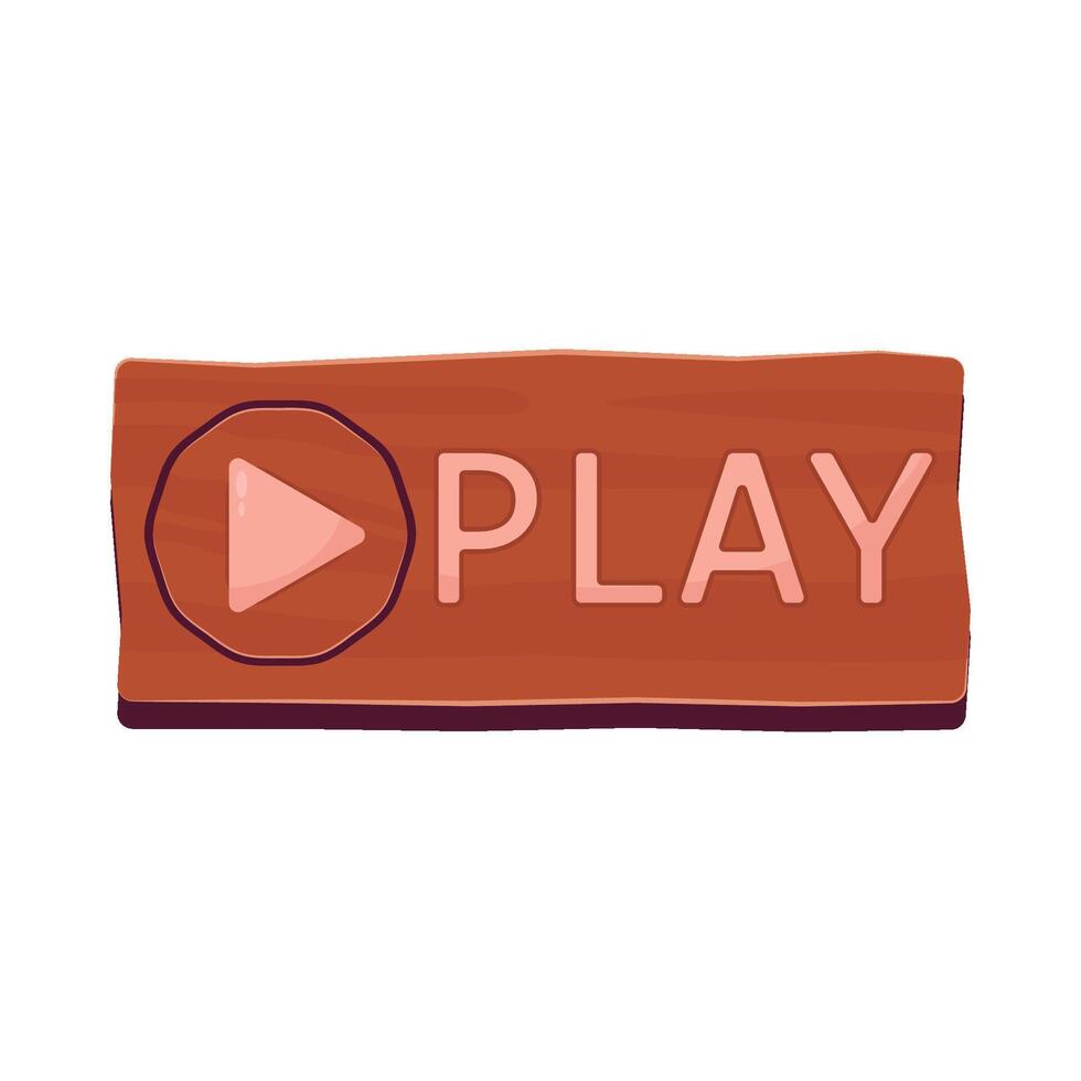 Illustration of play button vector