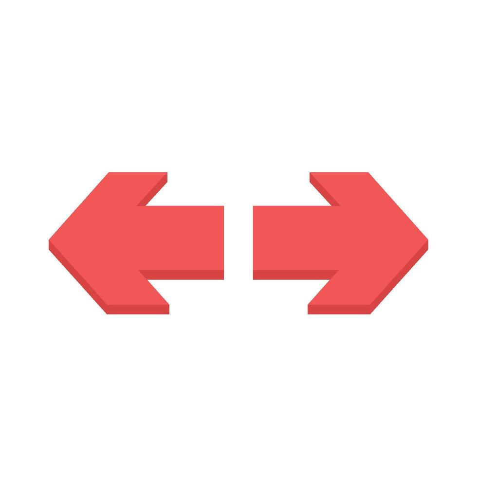arrow turning direction illustration vector