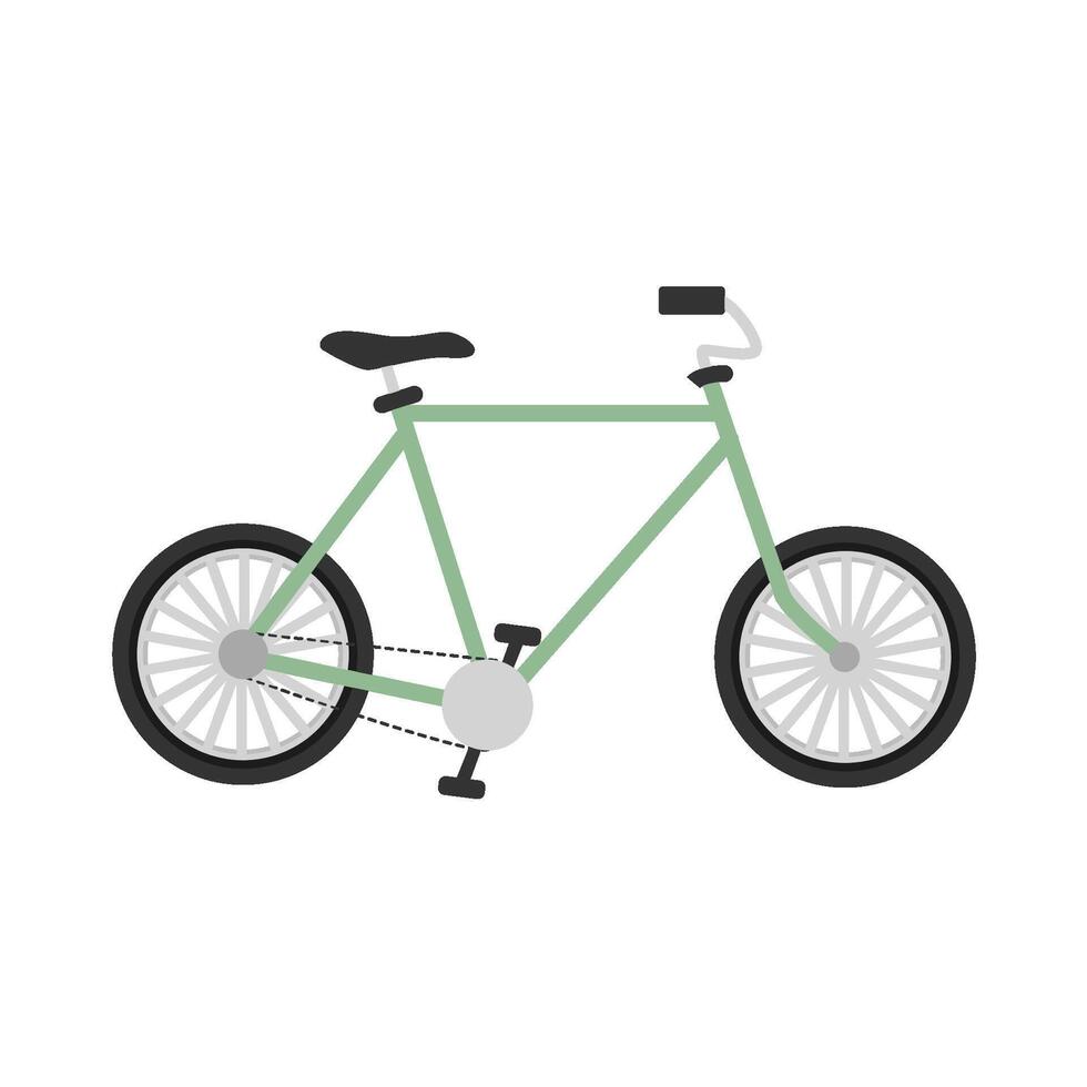 Bicycle transportation illustration vector