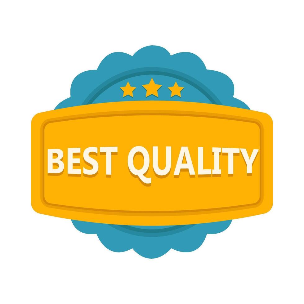 best quality badge stamp illustration vector