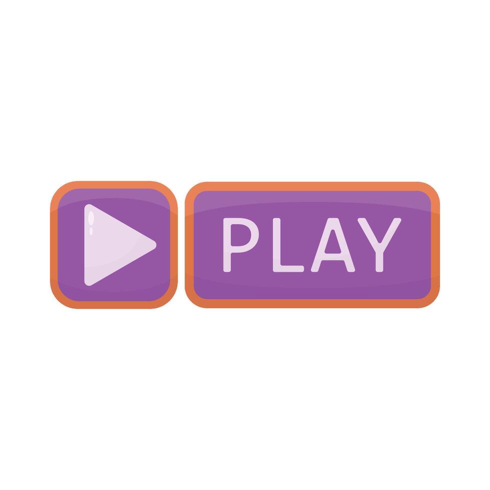 Illustration of play button vector