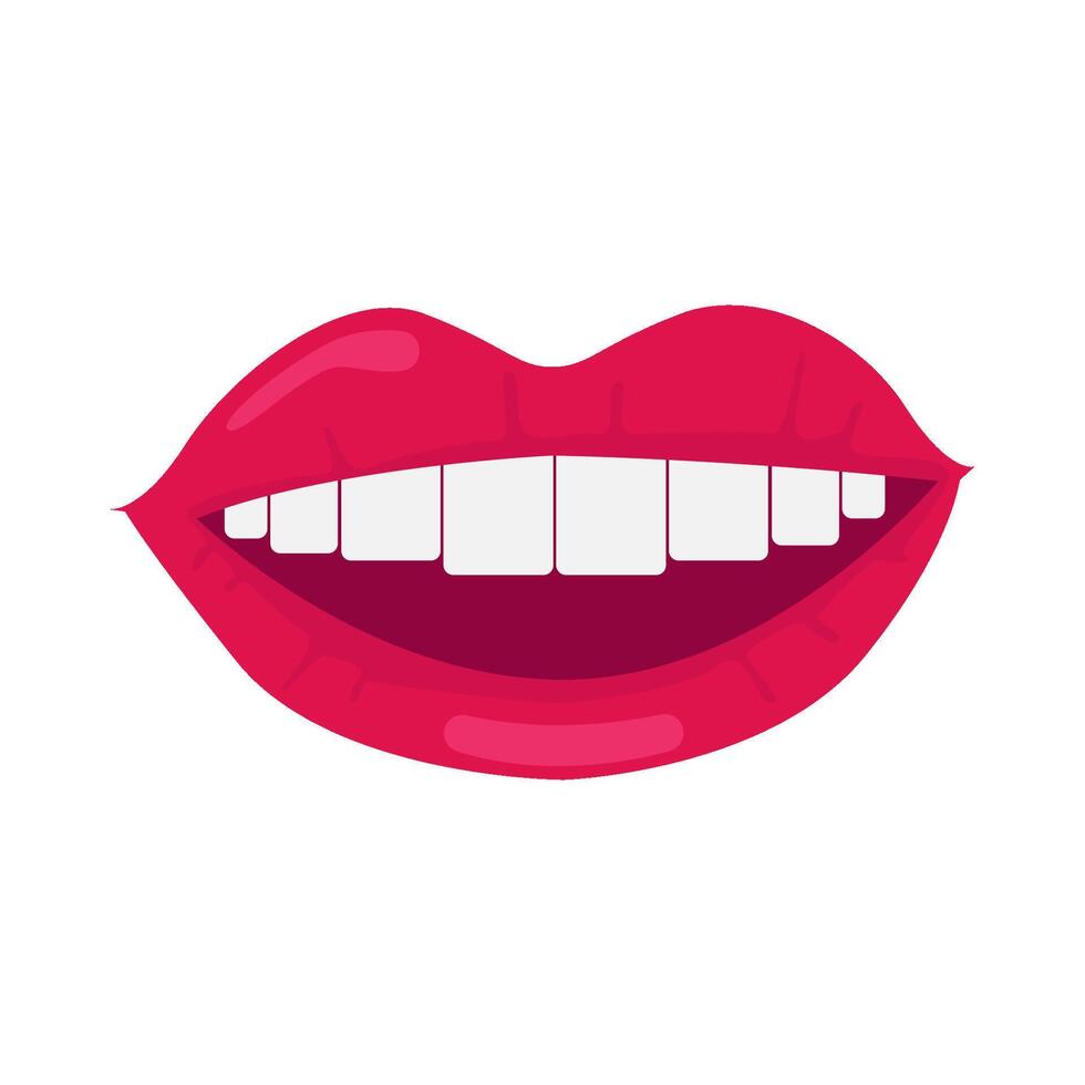 labios mujer ilustración vector