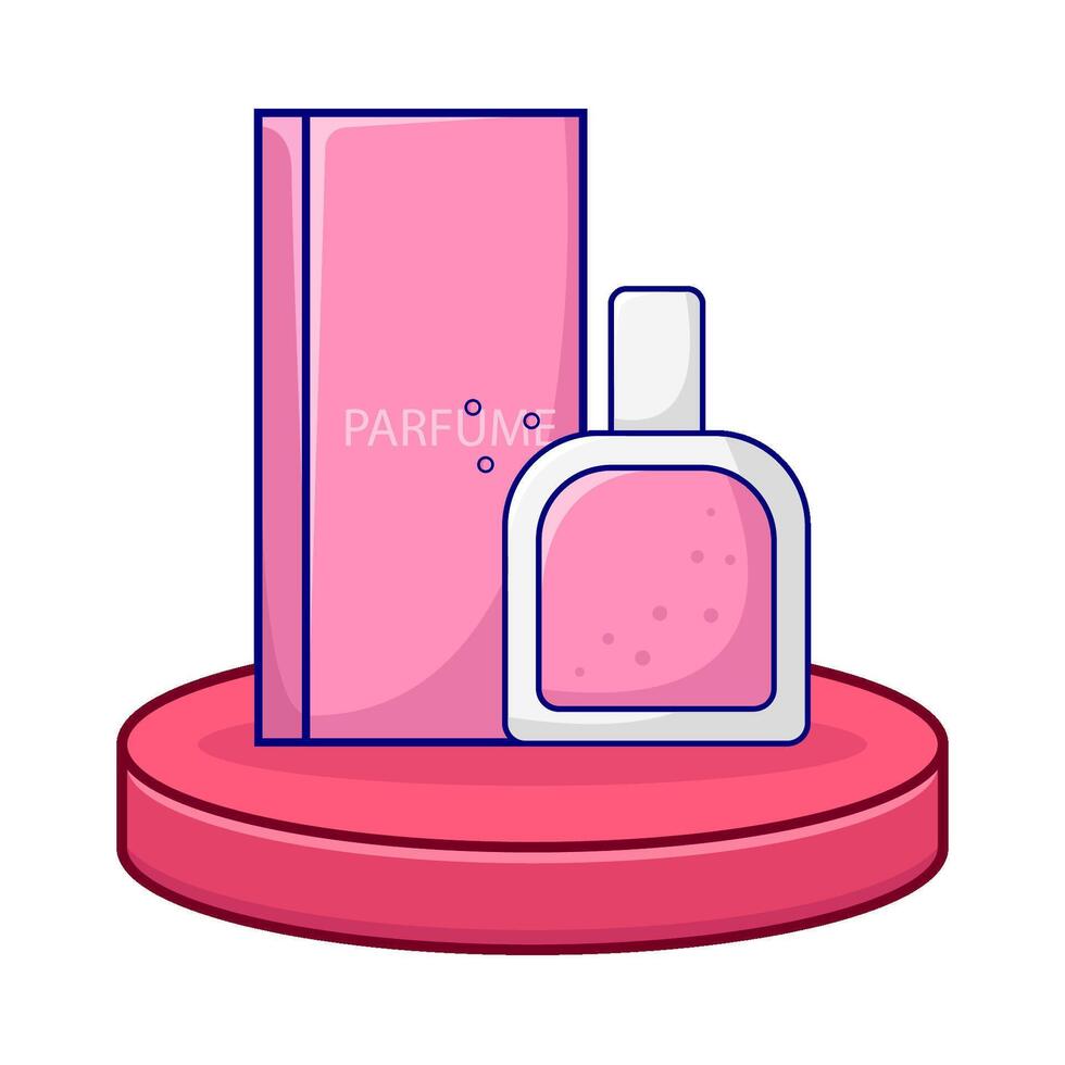 ilustración de perfume vector