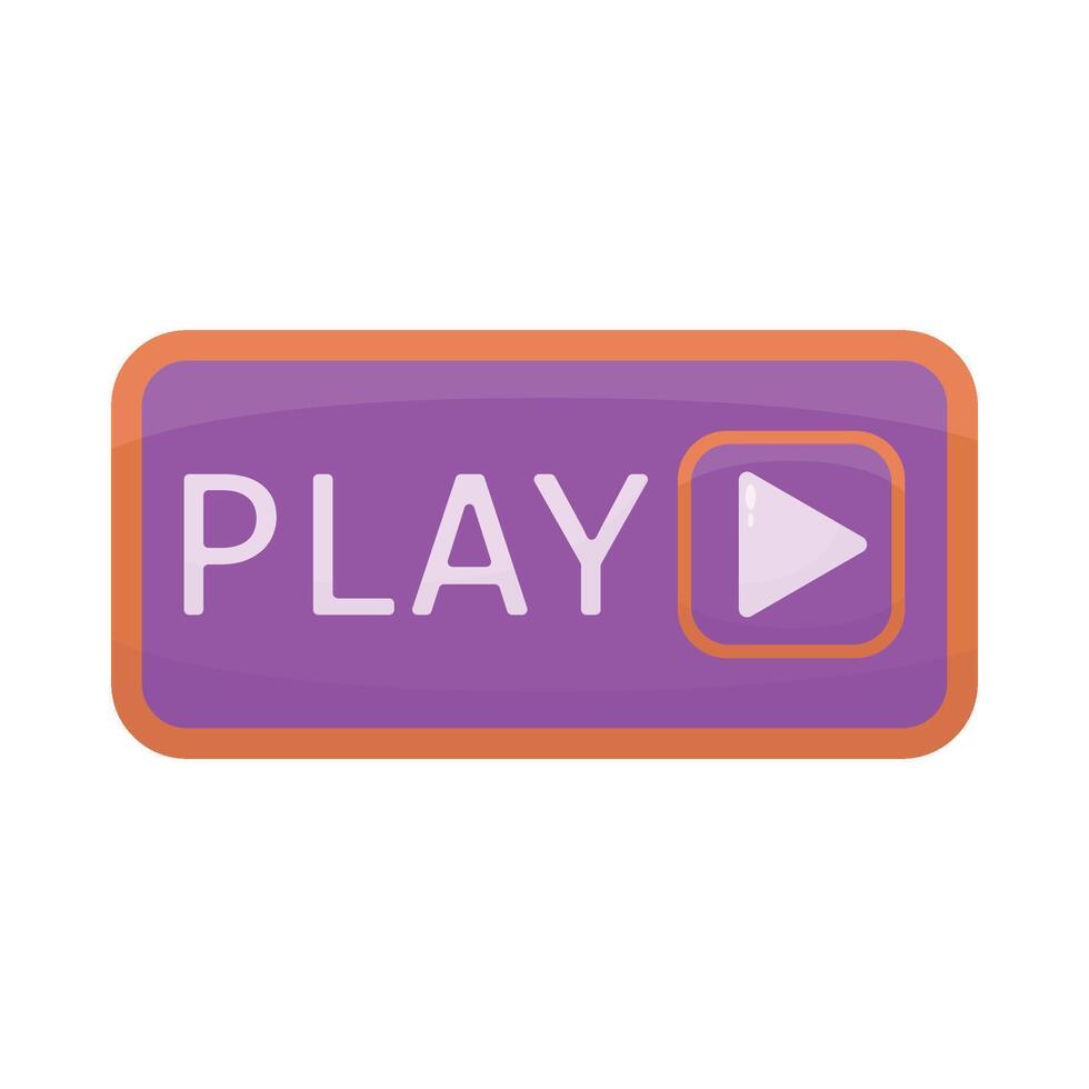 Illustration of play button vector