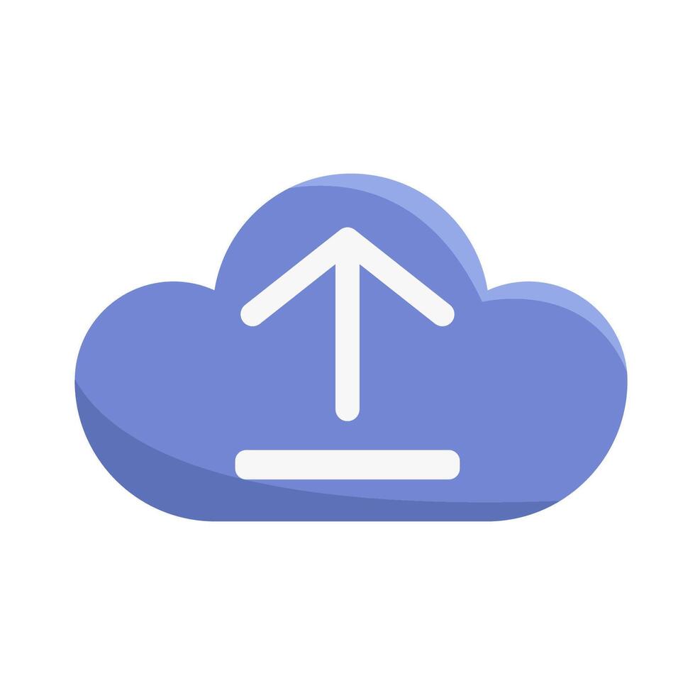 upload in cloud illustration vector