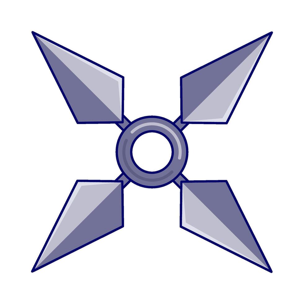 Illustration of shuriken vector