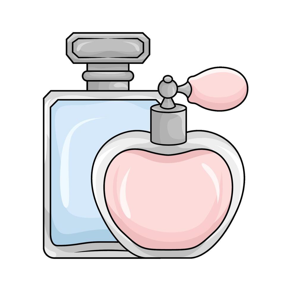 ilustración de perfume vector