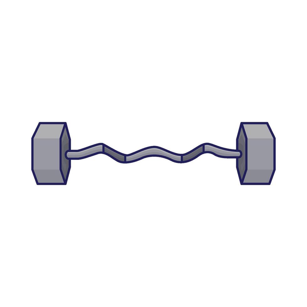 Illustration of barbell vector