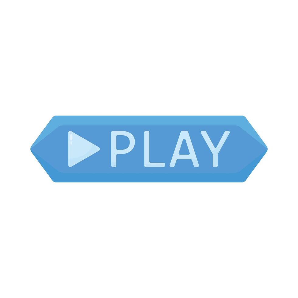 Illustration of play button vector