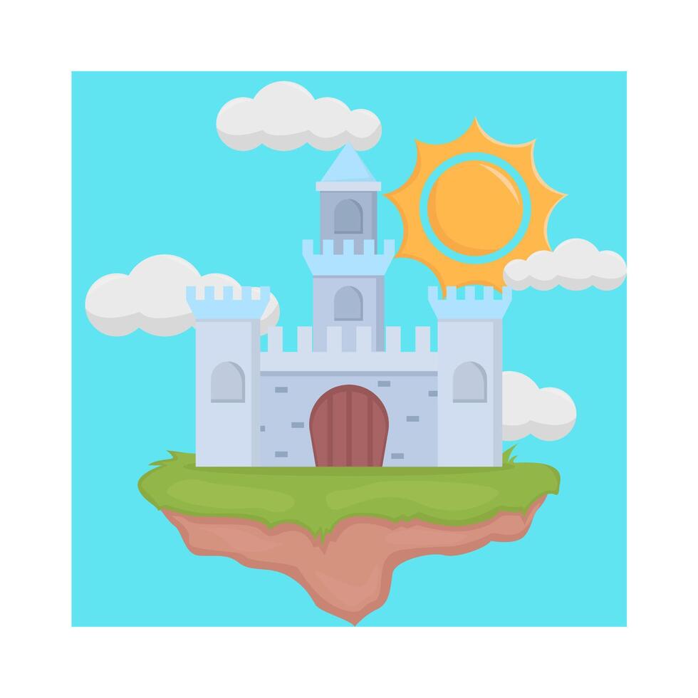 ilustración del castillo vector