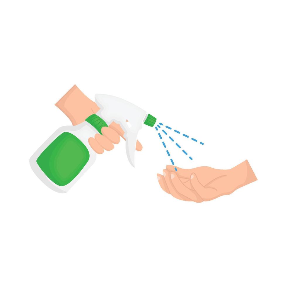 Illustration of spray bottle vector