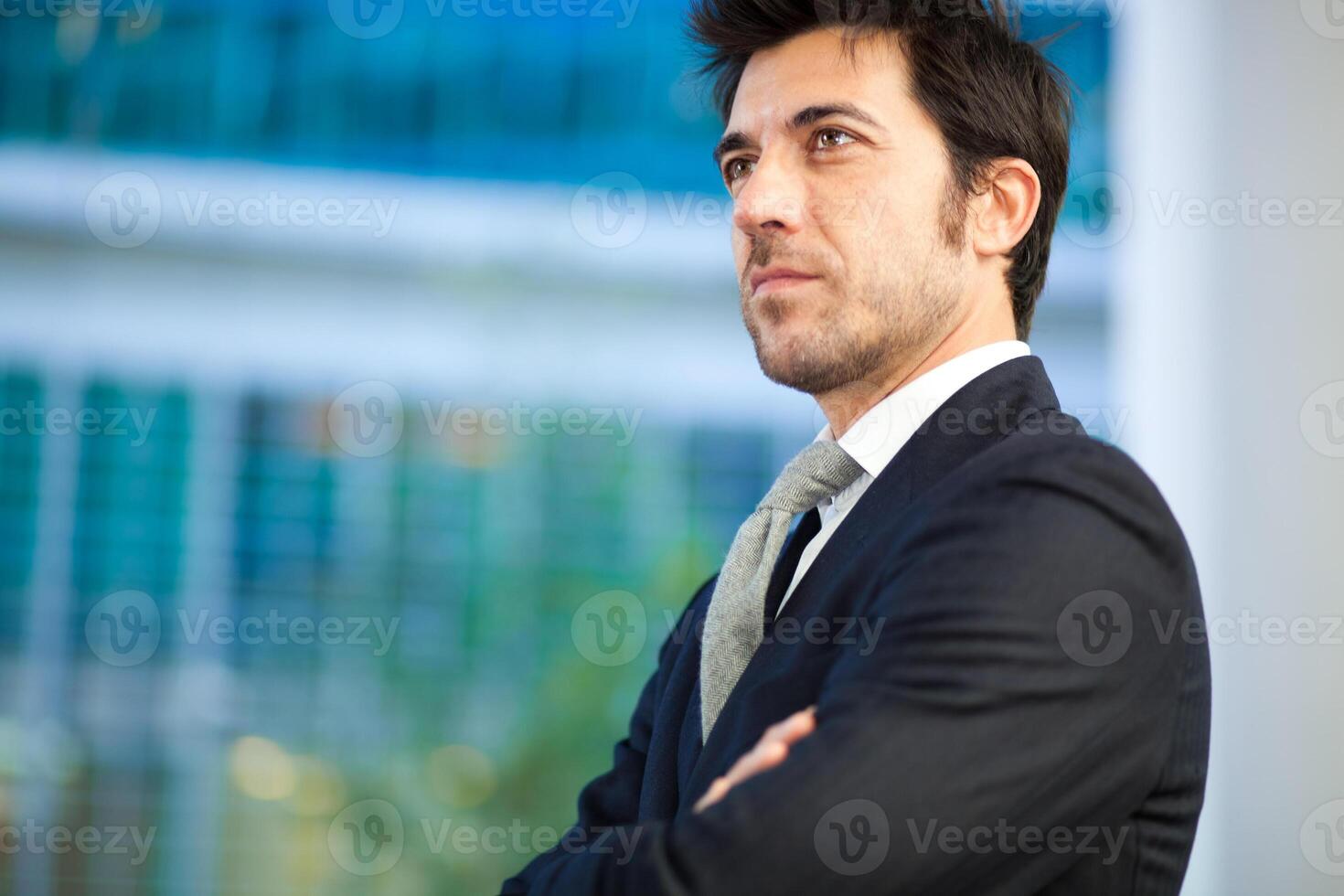 Handsome male manager portrait photo