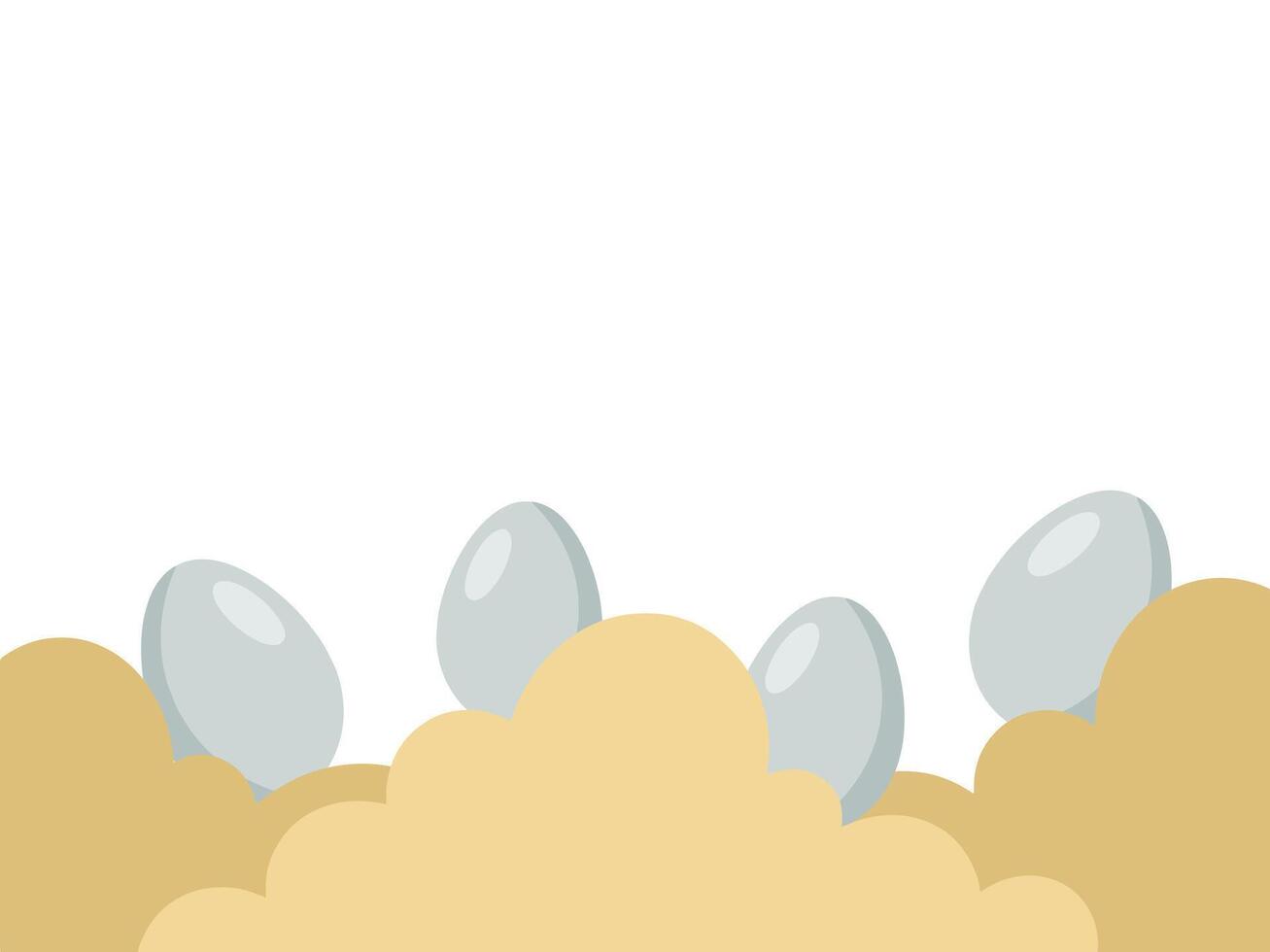 Pascua de Resurrección huevos marco antecedentes ilustración vector