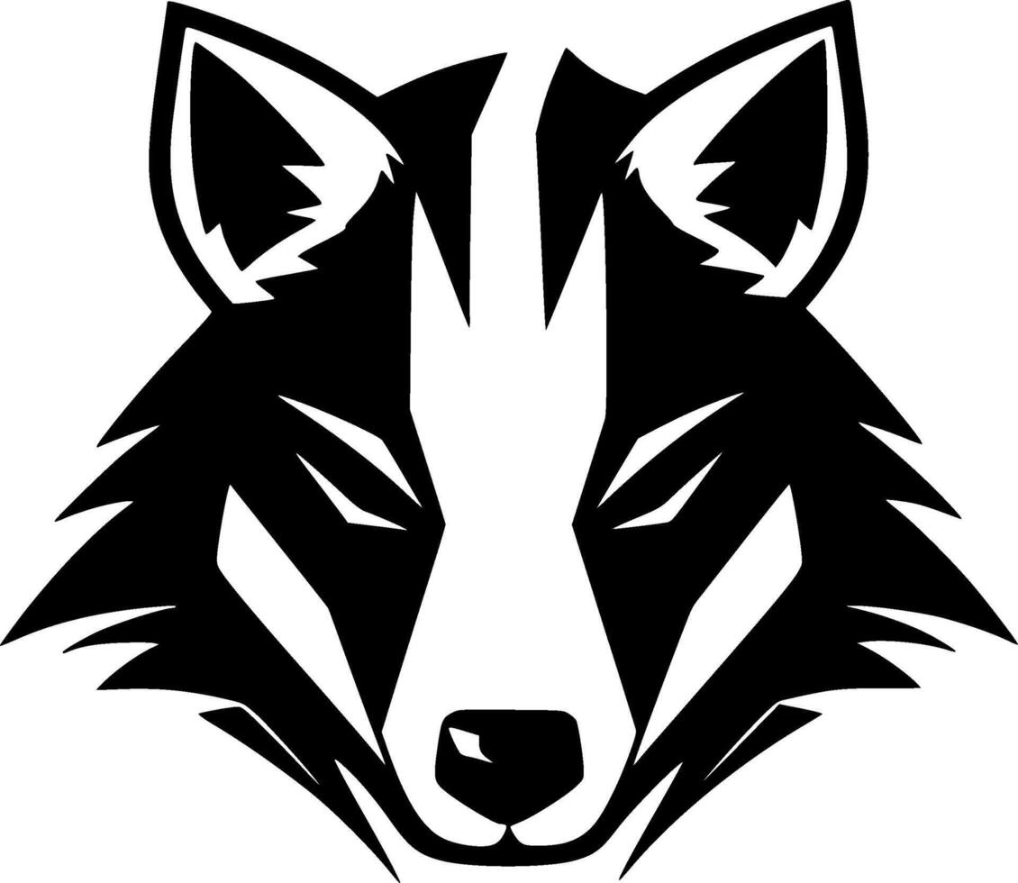 Badger - Minimalist and Flat Logo - Vector illustration