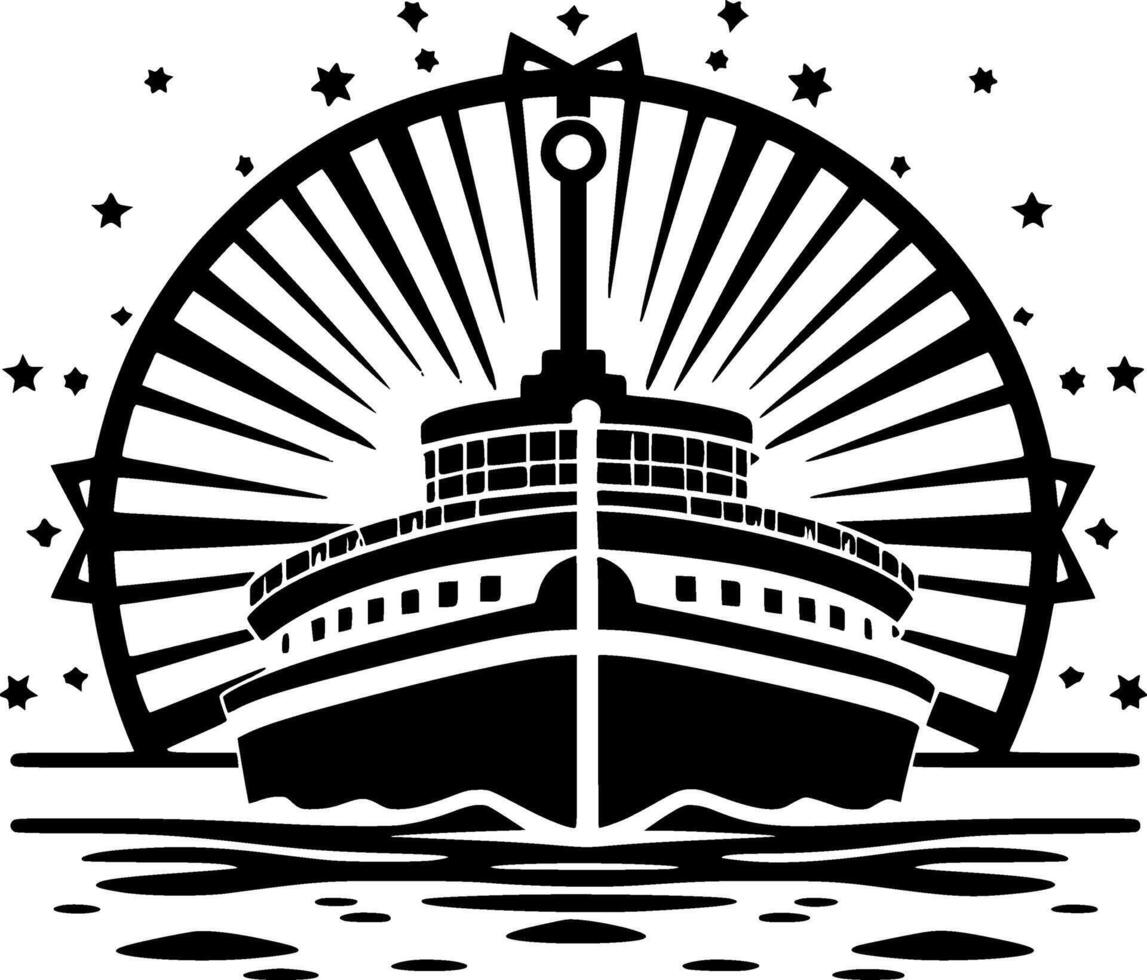 barco - alto calidad vector logo - vector ilustración ideal para camiseta gráfico