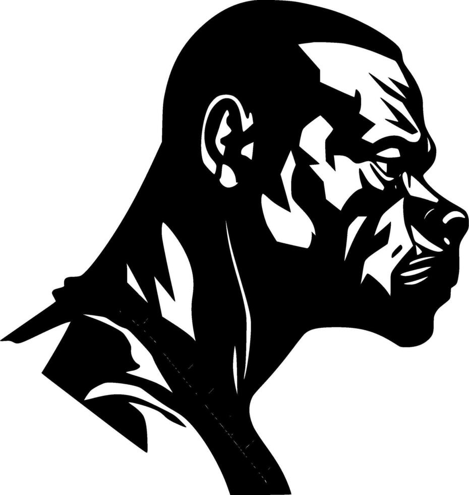 Boxer, Minimalist and Simple Silhouette - Vector illustration