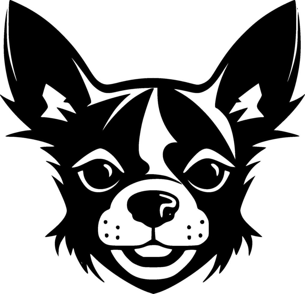 chihuahua - minimalista y plano logo - vector ilustración