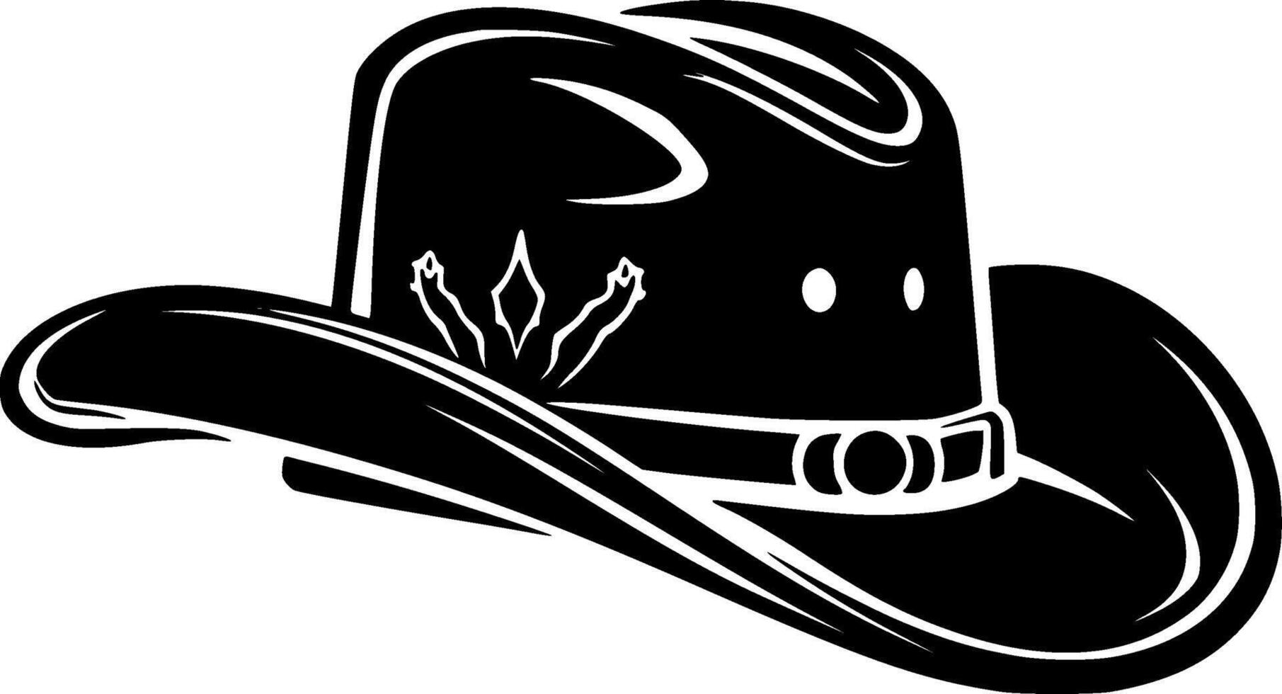vaquero sombrero - alto calidad vector logo - vector ilustración ideal para camiseta gráfico