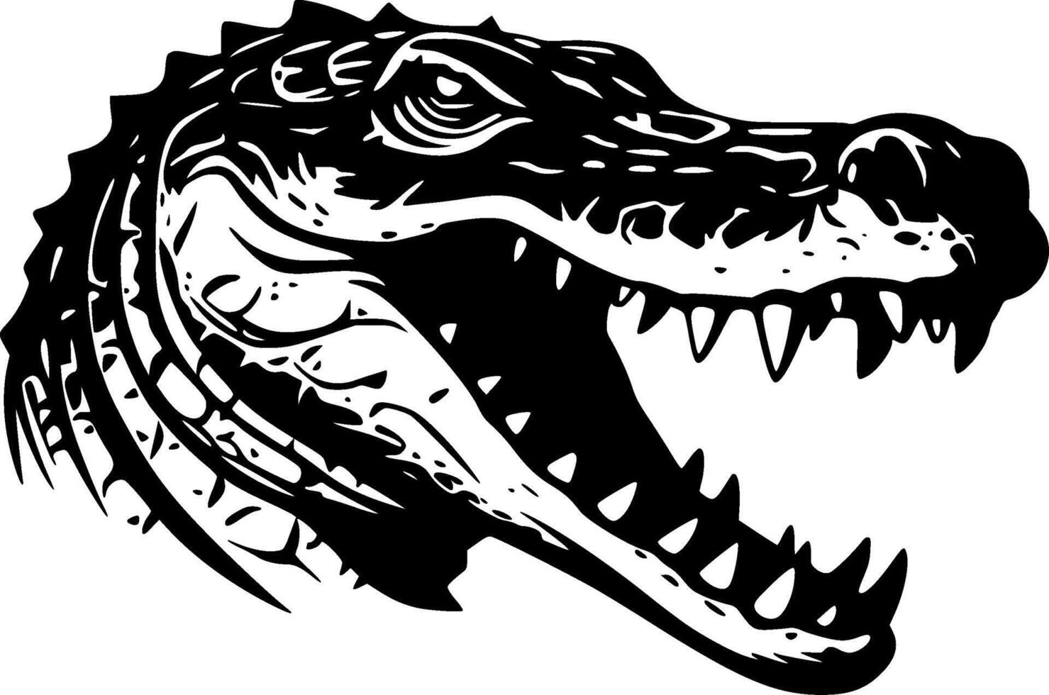 Crocodile - High Quality Vector Logo - Vector illustration ideal for T-shirt graphic