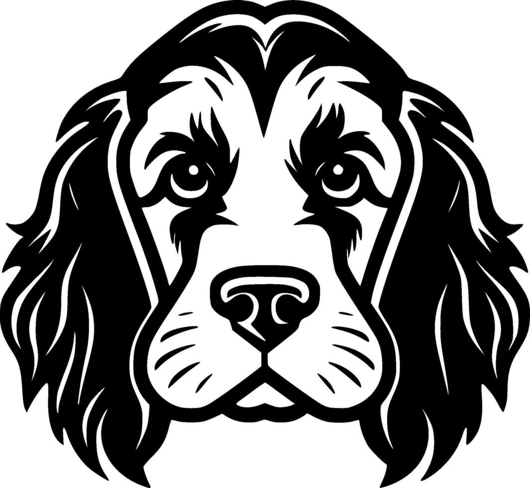Dog, Minimalist and Simple Silhouette - Vector illustration