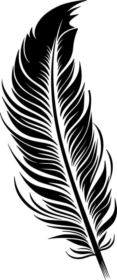 Feather - High Quality Vector Logo - Vector illustration ideal for T-shirt graphic