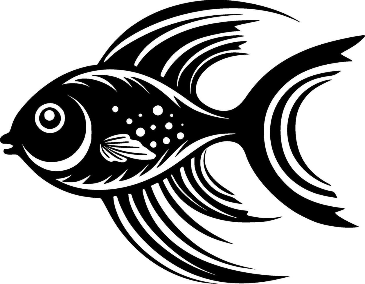 Fish - High Quality Vector Logo - Vector illustration ideal for T-shirt graphic